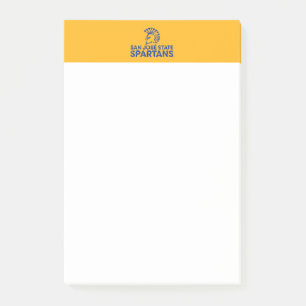 Post-it® Logo Wordmark en détresse des Spartans de San Jose