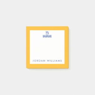 Post-it® Logo Wordmark en détresse des Spartans de San Jose