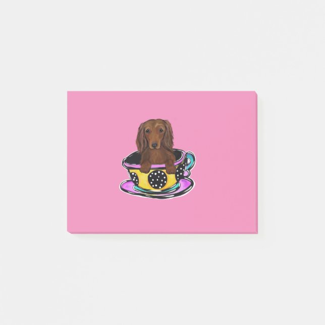 Post-it® Longue Doxie aux Cheveux Rouges (Devant)