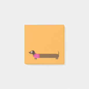 Post-it® Longue illustration mignonne de teckel