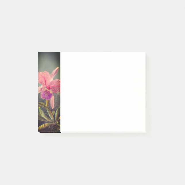 Post-it® L'orchidée de Cattleya et trois colibris Heade (Devant)