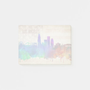 Post-it® Los Angeles, horizon de ville d'aquarelle de CA  