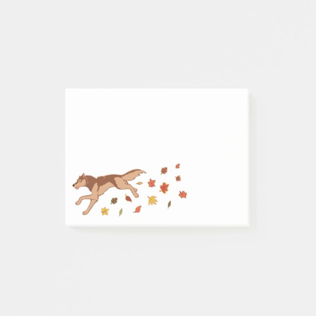 Post-it® Loup d'automne (Devant)