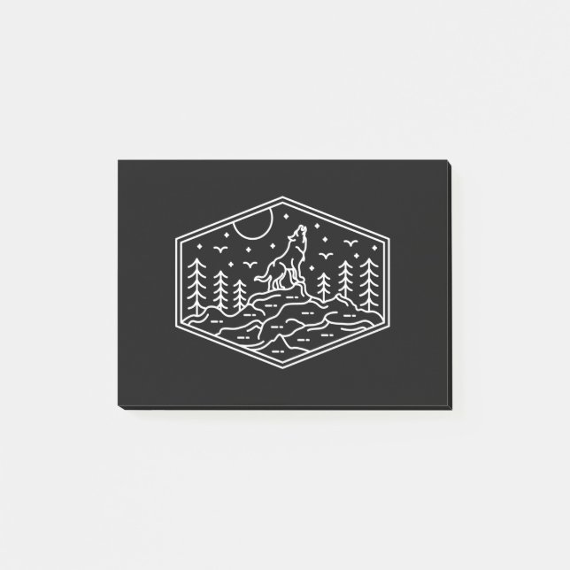 Post-it® Loup de Pleine lune 3 (Devant)