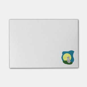 Post-it® Loup délabré mignon de rêves montants avec la l