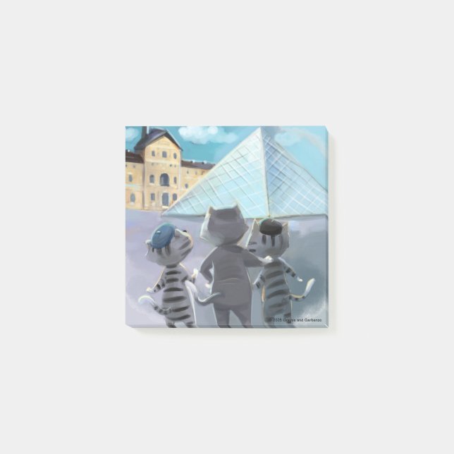 Post-it® Louvre Notes 3 po x 3 po (Devant)