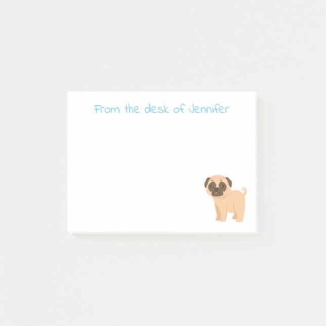 Post-it® Love Carlin Puppy Dog Cartoon Post IT Sticky Notes (Devant)