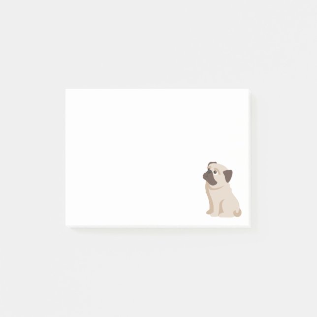 Post-it® Love Carlin Puppy Dog Cartoon Post IT Sticky Notes (Devant)