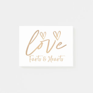 Post-it® Love Farts & Hearts