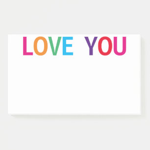 Post-it® Love You Bright Multicolored 10 x 6