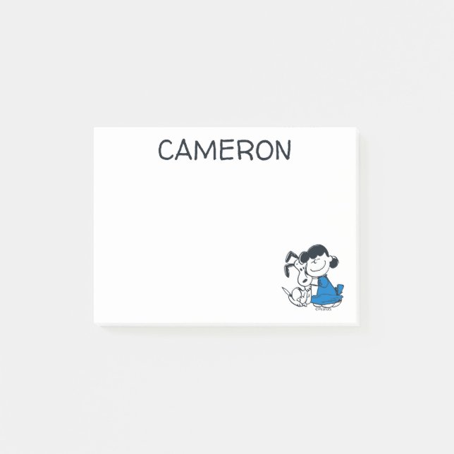 Post-it® Lucy Hugging Snoopy (Devant)