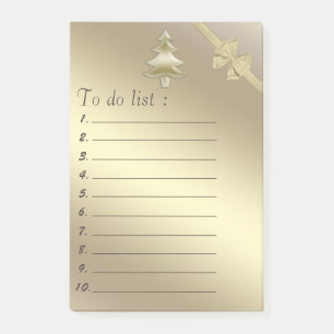 Post-it® Lumineuse or moderne arbre de Noël "à faire liste"