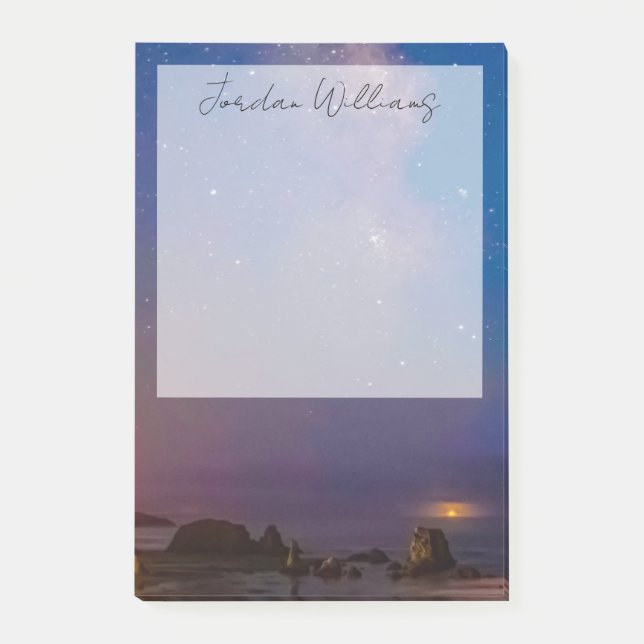 Post-it® Lunar Eclipse et Milky Way | Bandon Beach (Devant)
