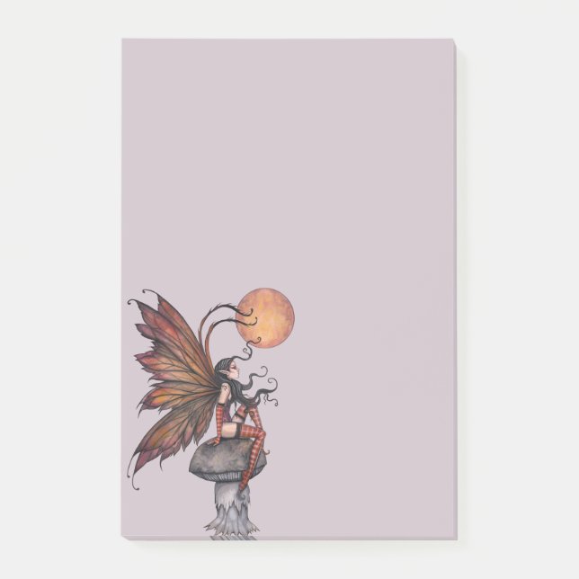 Post-it® Lune Jaune d'automne Fairy Imaginaire Art (Devant)