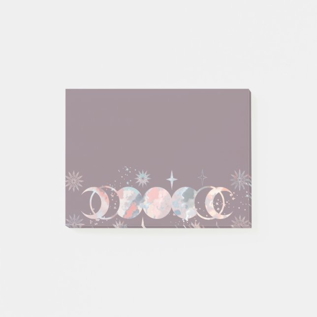 Post-it® Lunes aquarelles colorées (Devant)