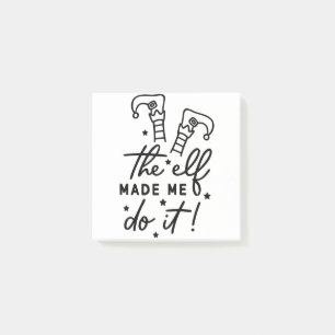 Post-it® Lutin de Noël drôle m'a fait le faire Drôle Rétro
