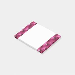 Post-it® Luxe Glam Girly rose Faux Velvet