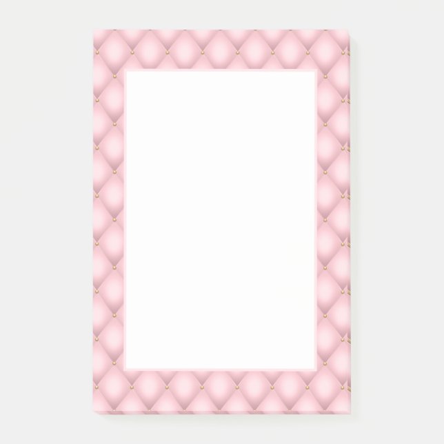 Post-it® Luxueux Motif en diamant verni rose (Devant)