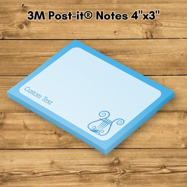 Post-it® Lyre Bleue (Créateur téléchargé)