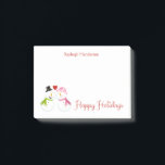 Post-it® M. et Mme Snowman dans Love Christmas Holidays<br><div class="desc">Mr et Mrs Snowman / Snowwoman in Love Personnalisé Noël / Happy Holidays Post-It-Notes. Parfait pour vos voeux de vacances. Personnalisez avec votre propre nom ou message. Si vous désirez ce design sur le 4x6,  veuillez me contacter par l'intermédiaire de mon magasin.</div>