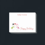 Post-it® M. et Mme Snowman dans Love Christmas Holidays<br><div class="desc">Mr et Mrs Snowman / Snowwoman in Love Personnalisé Noël / Happy Holidays Post-It-Notes. Parfait pour vos voeux de vacances. Personnalisez avec votre propre nom ou message. Si vous désirez ce design sur le 4x6,  veuillez me contacter par l'intermédiaire de mon magasin.</div>