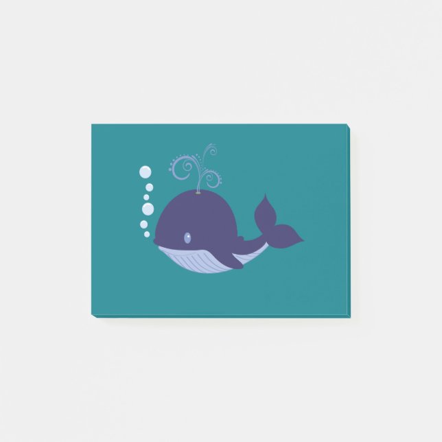 Post-it® Ma baleine bleue bébé (Devant)