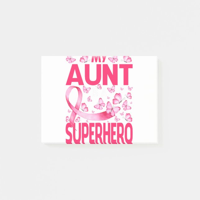 Post-it® Ma Tante Est Un Superhéros Sensibilisation Au Canc (Devant)