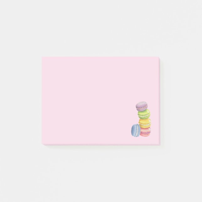 Post-it® Macarons Français Dessert dans Pastel Aquarelles (Devant)