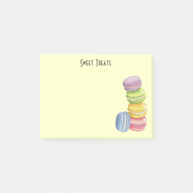 Post-it® Macarons, friandises (Devant)