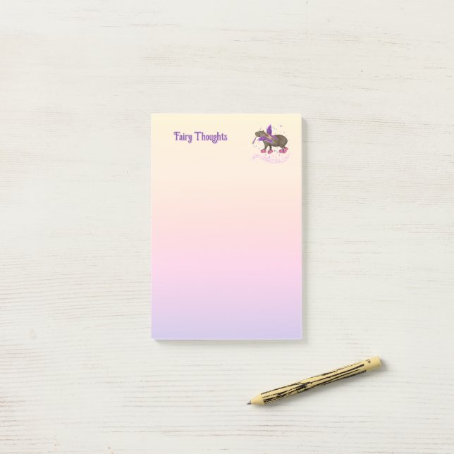 Post-it® Magic capyfairy (Sur un bureau)