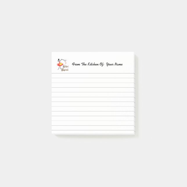 Post-it® Magicien de cuisine Retro Linked Post it Notes (Devant)