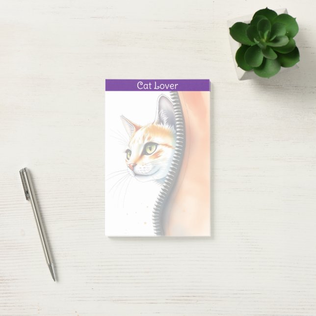 Post-it® Magnifique Aquarelle tendance Collection de chats (Bureau)