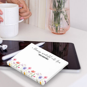 Post-it® Magnifique Fleur Sauvage Personnalisée