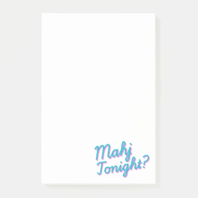 Post-it® Mahj ce soir post-its pour les amis (Devant)