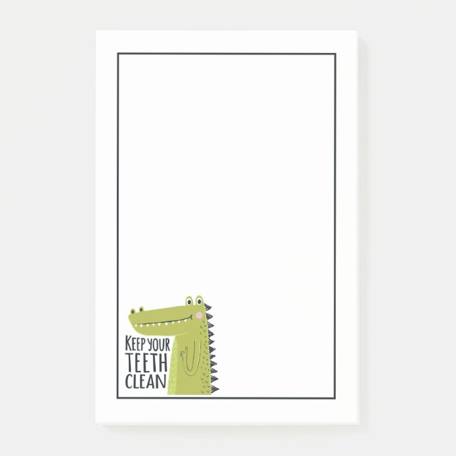 Post-it® Maintenez vos dents propres (Devant)