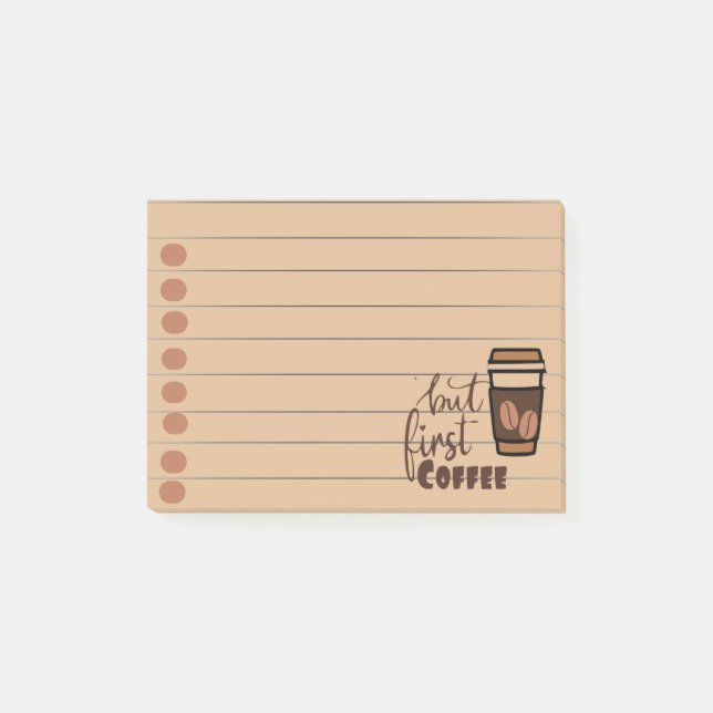 Post-it® Mais d'abord du café  (Devant)