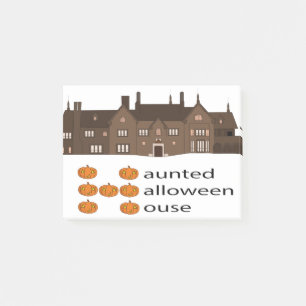 Post-it® Maison de Halloween ensorcelée Citrouille