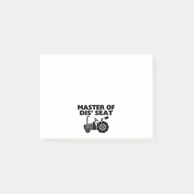 Post-it® Maître du tracteur de Seat du DIS (Devant)