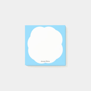 Post-it® Mal blanc nuage bleu ciel minimaliste moderne