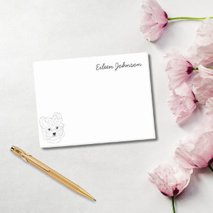 Post-it® Maltais Lover Simple Noir & Blanc Personnalisé