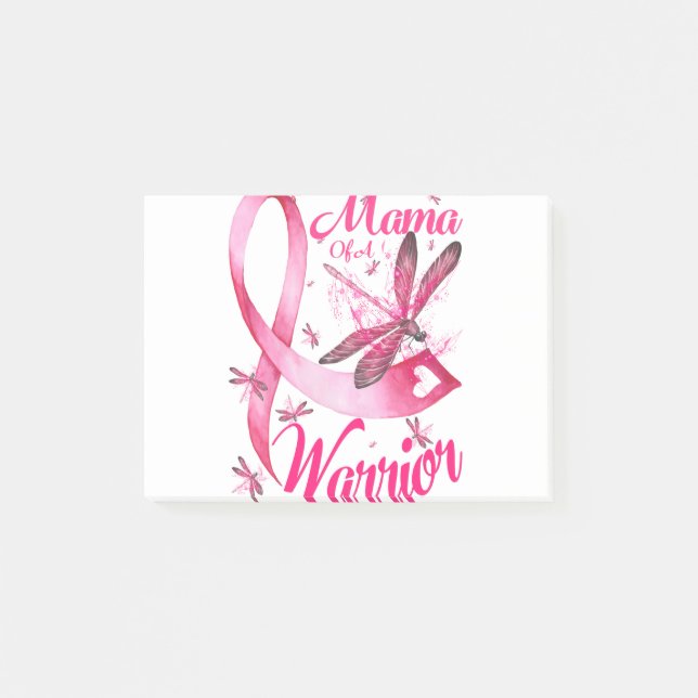 Post-it® Mama Of A Warrifly Dragonfly Cancer Awards (Devant)