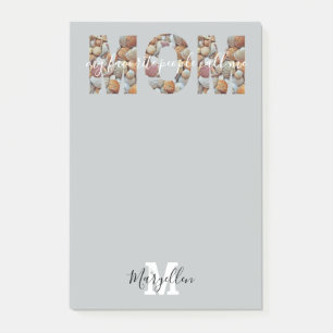 Post-it® Maman Ajoutez Votre Nom et Monogramme Coquillage