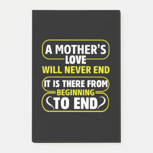Post-it® Maman Art L'amour d'une mère Ne jamais finir