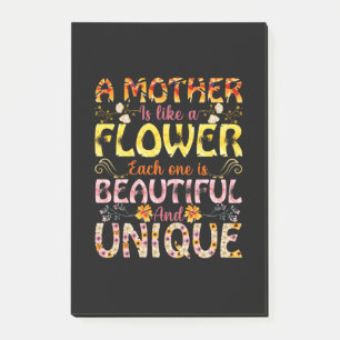 Post-it® Maman Art Une Mère Est Comme Une Fleur
