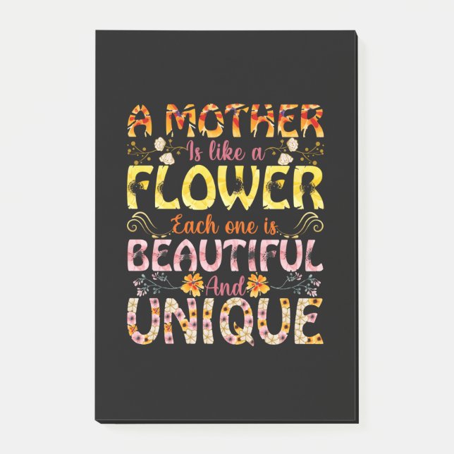 Post-it® Maman Art Une Mère Est Comme Une Fleur (Devant)