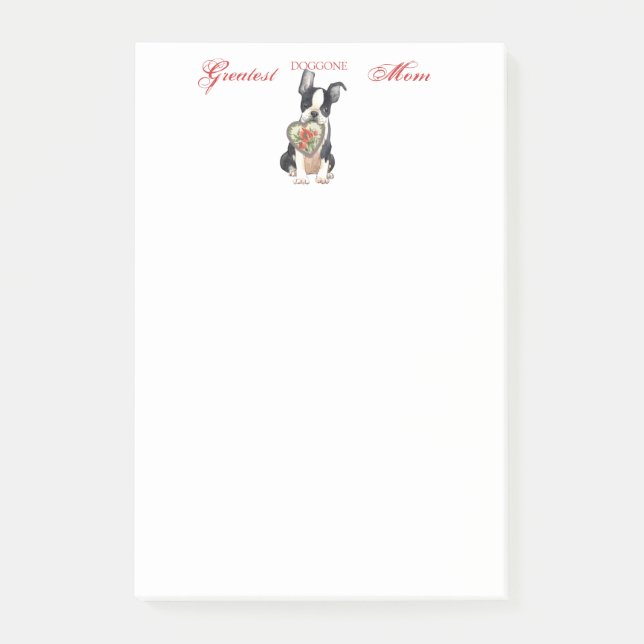 Post-it® Maman de coeur de Boston (Devant)