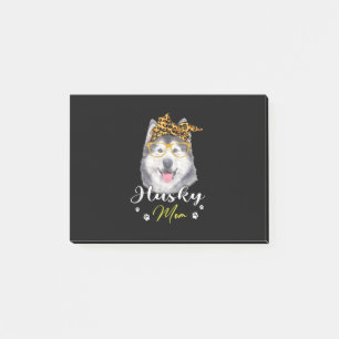 Post-it® Maman de Husky Leopard Print Dog Lover Venin