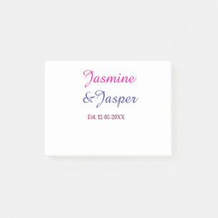 Post-it® Maman & Papa nom de couple de nouveaux parents ann