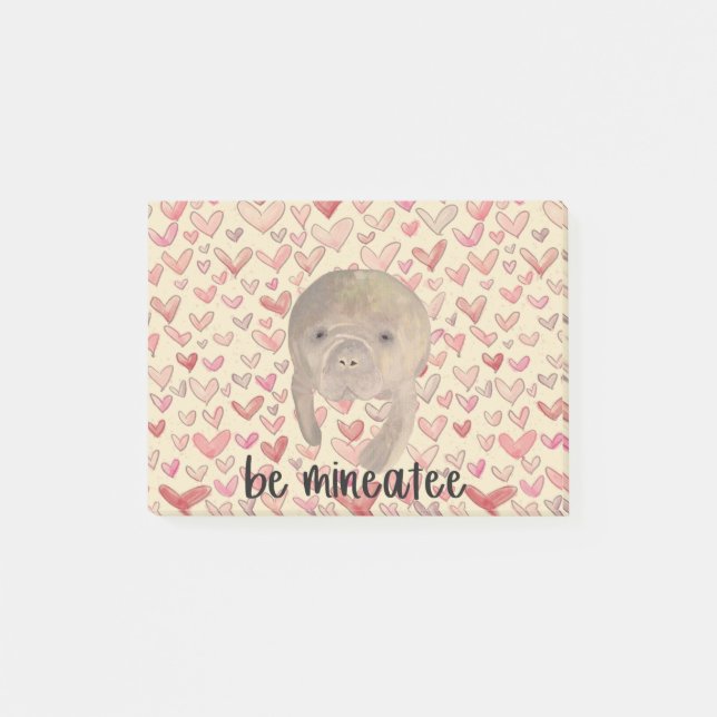 Post-it® Manatee Valentine (Devant)