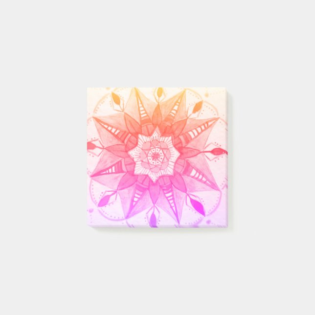 Post-it® Mandala Art Post-it Notes (Devant)